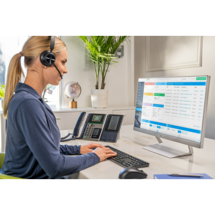 Poly Téléphone IP Edge E400 compatible PoE