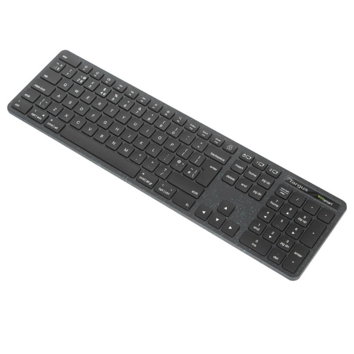 Targus EcoSmart AKB873UK clavier Universel RF sans fil + Bluetooth QWERTY Anglais britannique Noir