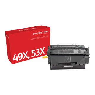 Toner Noir Everyday™ de Xerox compatible avec HP 49X 53X (Q5949X/ Q7553X), Grande capacité