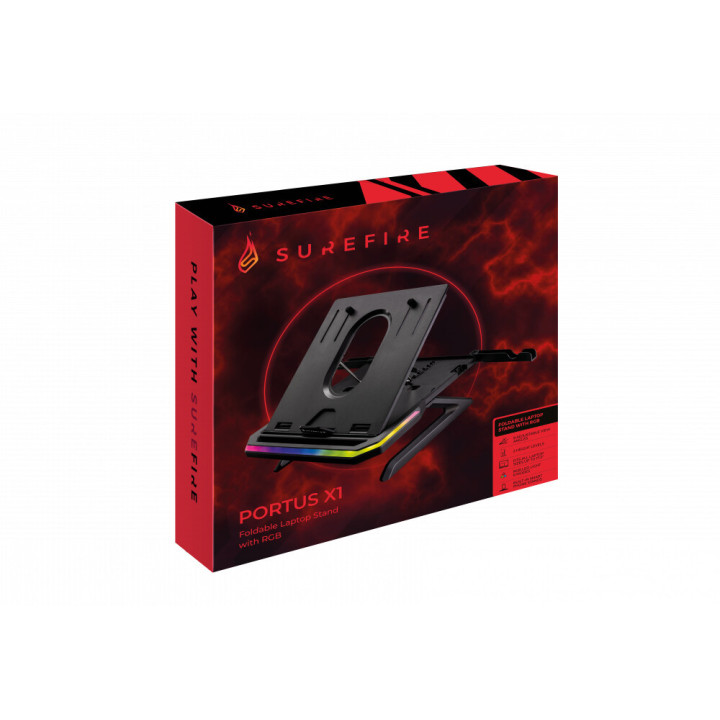 SureFire PORTUS X1 Supports de Laptop Noir 43,9 cm (17.3")