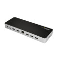 StarTech.com Station d'Accueil USB C - Double Écran HDMI & DisplayPort 4K 30Hz - Dock USB Type-C pour PC Portable 60W PD, SD, 