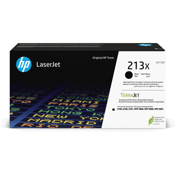 HP 213X Toner LaserJet authentique Grande capacité Noir