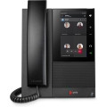 Poly Téléphone multimédia professionnel CCX 505 pour Microsoft Teams et compatible PoE