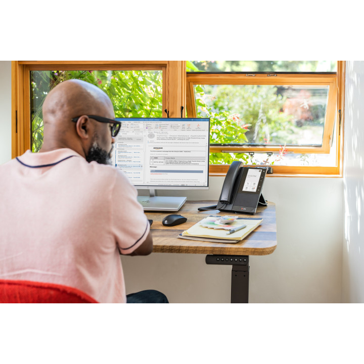 Poly Téléphone multimédia professionnel CCX 505 pour Microsoft Teams et compatible PoE