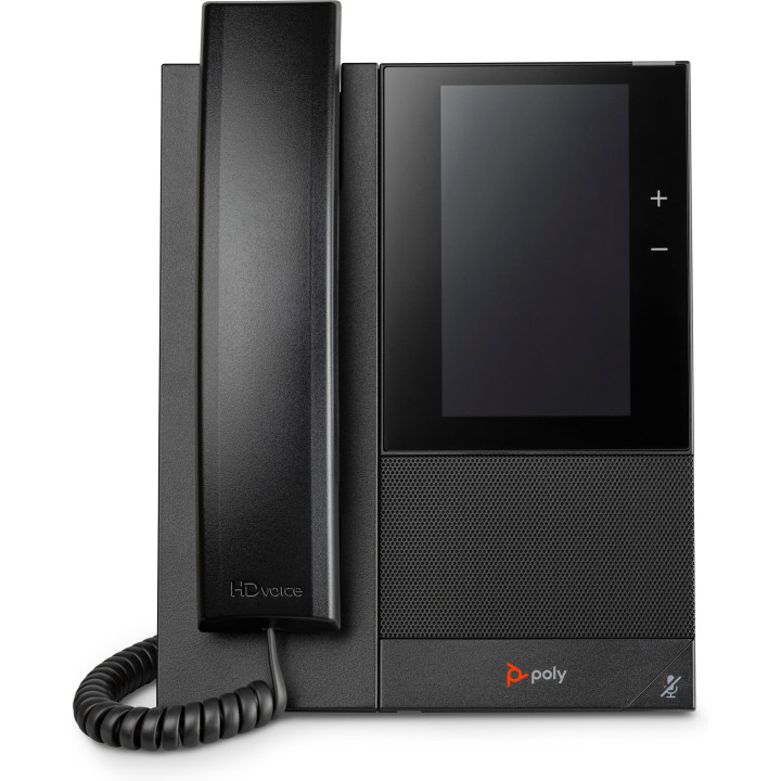 Poly Téléphone multimédia professionnel CCX 505 pour Microsoft Teams et compatible PoE