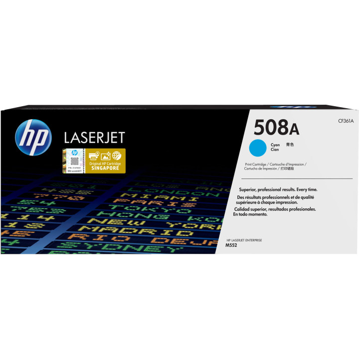 HP 508A toner LaserJet Cyan authentique
