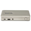 StarTech.com Dock USB C - USB-C vers DisplayPort 4K 30Hz ou VGA - Chargement USB Power Delivery 65W - Hub USB 3.1 Gen 1 à 4 po