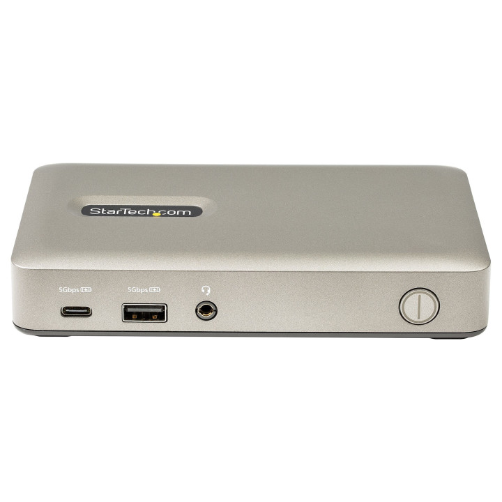StarTech.com Dock USB C - USB-C vers DisplayPort 4K 30Hz ou VGA - Chargement USB Power Delivery 65W - Hub USB 3.1 Gen 1 à 4 po