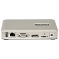 StarTech.com Dock USB C - USB-C vers DisplayPort 4K 30Hz ou VGA - Chargement USB Power Delivery 65W - Hub USB 3.1 Gen 1 à 4 po