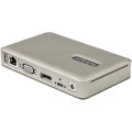StarTech.com Dock USB C - USB-C vers DisplayPort 4K 30Hz ou VGA - Chargement USB Power Delivery 65W - Hub USB 3.1 Gen 1 à 4 po