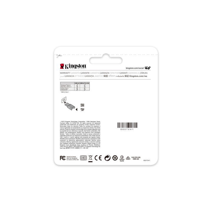 Kingston Technology MobileLite Plus lecteur de carte mémoire USB 3.2 Gen 1 (3.1 Gen 1) Type-A Noir