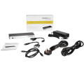 StarTech.com Station d'Accueil USB C Double Écran avec PD 60W pour PC Portables Windows - Dock USB C vers HDMI / DVI - Dock US