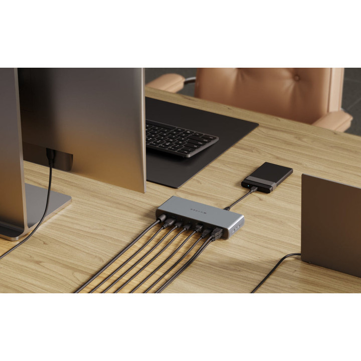 Targus HDTB4D-EU station d'accueil Thunderbolt 4 Gris