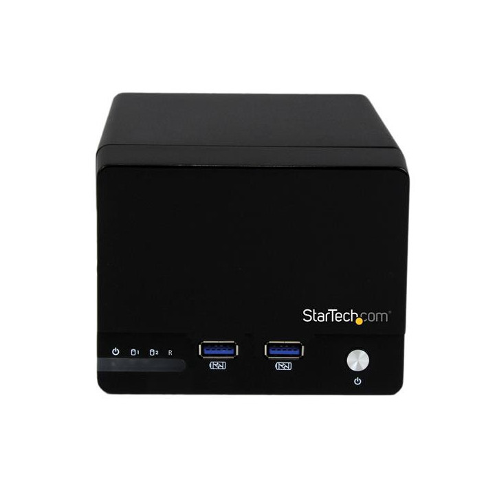StarTech.com Boîtier RAID USB 3.0 pour 2 disques durs SATA III de 3,5 pouces avec UASP et hub USB à charge rapide
