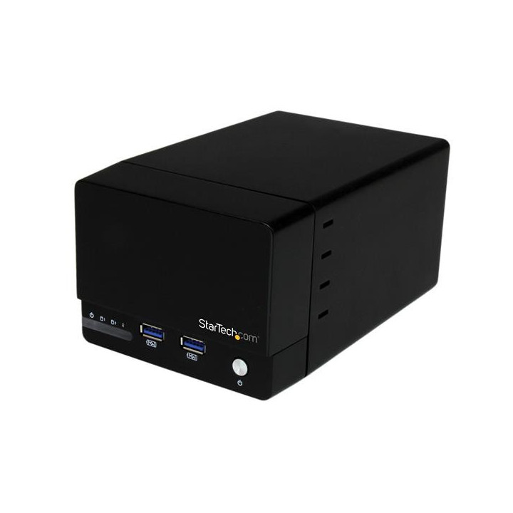 StarTech.com Boîtier RAID USB 3.0 pour 2 disques durs SATA III de 3,5 pouces avec UASP et hub USB à charge rapide