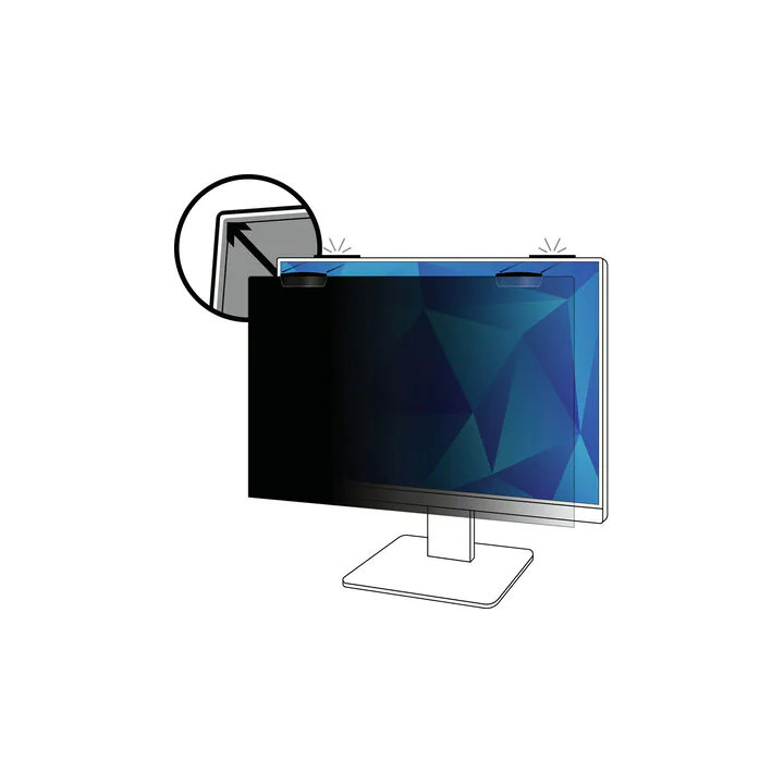 3M Filtre de confidentialité pour moniteur plein écran avec attache magnétique COMPLY™ 27 po (685 mm), 16:9, PF270W9EM