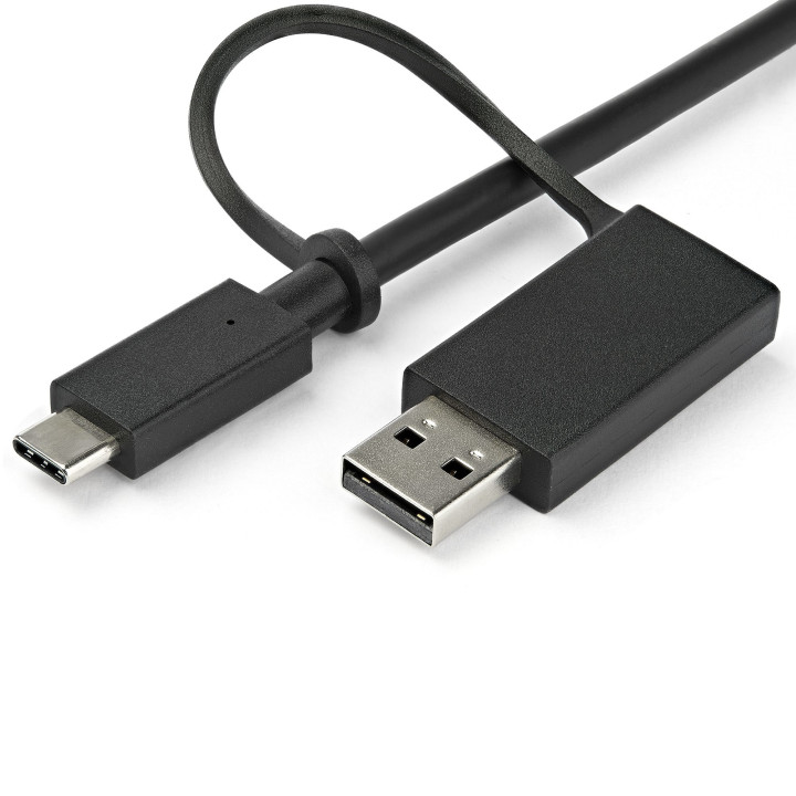StarTech.com Station d'Accueil Universelle pour Ordinateur Portable, Station d'Accueil Hybride USB-C & USB-A, Dual 4K DP & HDMI