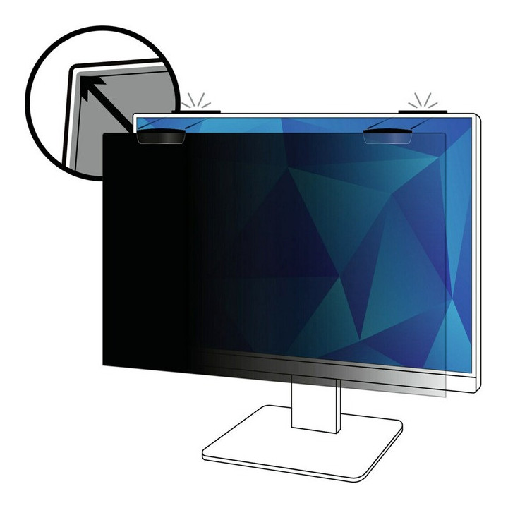 3M Filtre de confidentialité pour moniteur plein écran avec attache magnétique COMPLY™ 25 po (635 mm), 16:10, PF250W1EM
