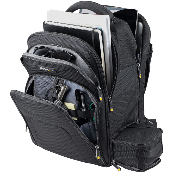 StarTech.com Sac à Dos Ordinateur Portable 15,6 pouces avec Compartiments Amovible pour Accessoires - Sac Informatique Profess