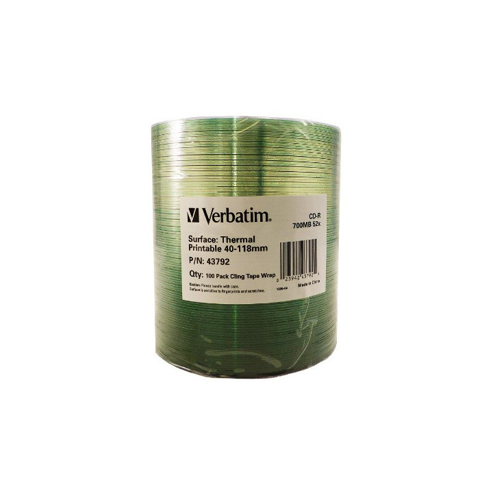Verbatim 43792 CD vierge CD-R 700 Mo 52x 100 pièce(s)