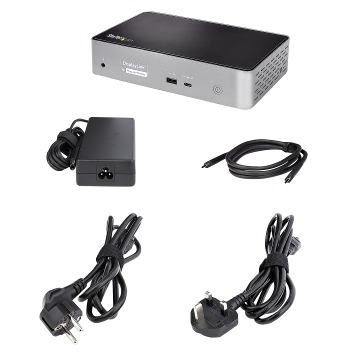 StarTech.com Dock USB-C - Mini Dock avec Hub USB-C HDMI avec 1x USB Type-C & 3x USB-A, Ethernet, Audio - Mini Docking Station U