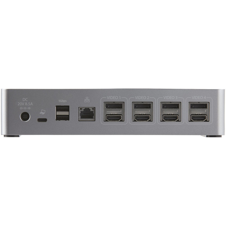 StarTech.com Dock USB-C - Mini Dock avec Hub USB-C HDMI avec 1x USB Type-C & 3x USB-A, Ethernet, Audio - Mini Docking Station U