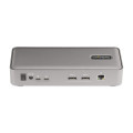 StarTech.com Docking Station KVM USB-C pour Deux PC Portables - Station d'Accueil DisplayPort 4K 60Hz pour 2 Moniteurs - Hub US