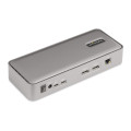 StarTech.com Docking Station KVM USB-C pour Deux PC Portables - Station d'Accueil DisplayPort 4K 60Hz pour 2 Moniteurs - Hub US