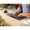 Logitech ERGO K860 clavier Bureau Bluetooth AZERTY Français Graphite