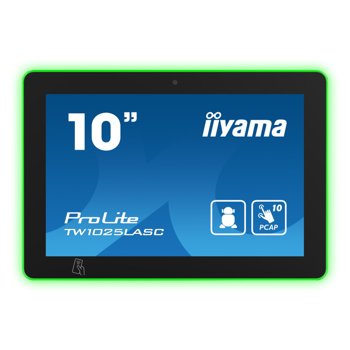 iiyama TW1025LASC-B1PNR écrans d’affichage de salle de réunion 25,6 cm (10.1") 1280 x 800 pixels LED 802.11b, 802.11g, Wi-F