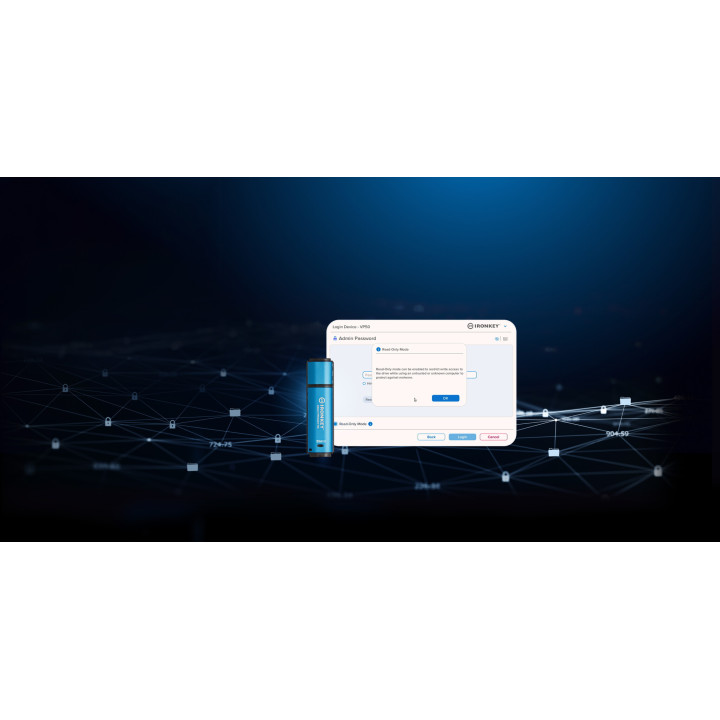 Kingston Technology IronKey 256Go Vault Privacy 50 chiffrée AES-256, FIPS 197