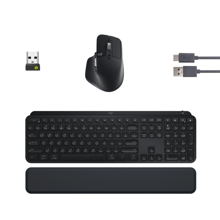 Logitech Master 920-011607 clavier Souris incluse Bureau Bluetooth AZERTY Français Graphite