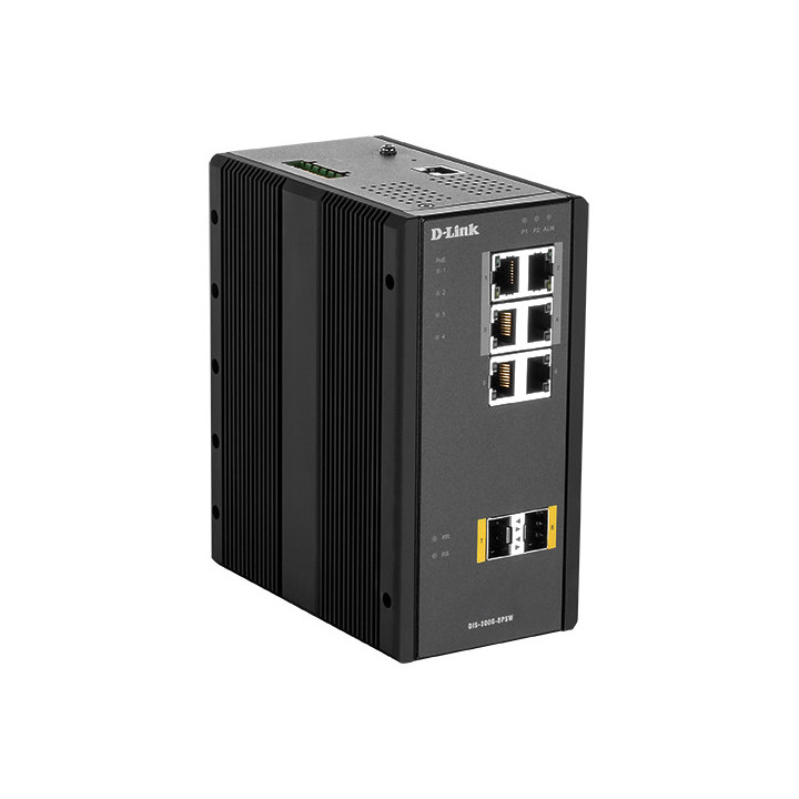 D-Link DIS‑300G‑8PSW Géré L2 Gigabit Ethernet (10/100/1000) Connexion Ethernet, supportant l'alimentation via ce port (Po