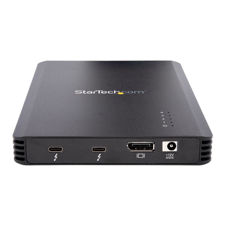 StarTech.com Boîtier SSD M.2 NVMe Thunderbolt 3 à 4 Baies - Boîtier Disque Dur Externe 1 DisplayPort vidéo et 2 Ports TB3 D
