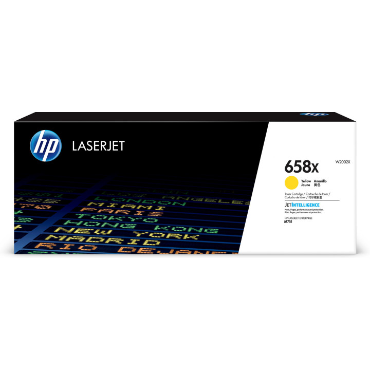 HP Toner jaune LaserJet 658X authentique grande capacité