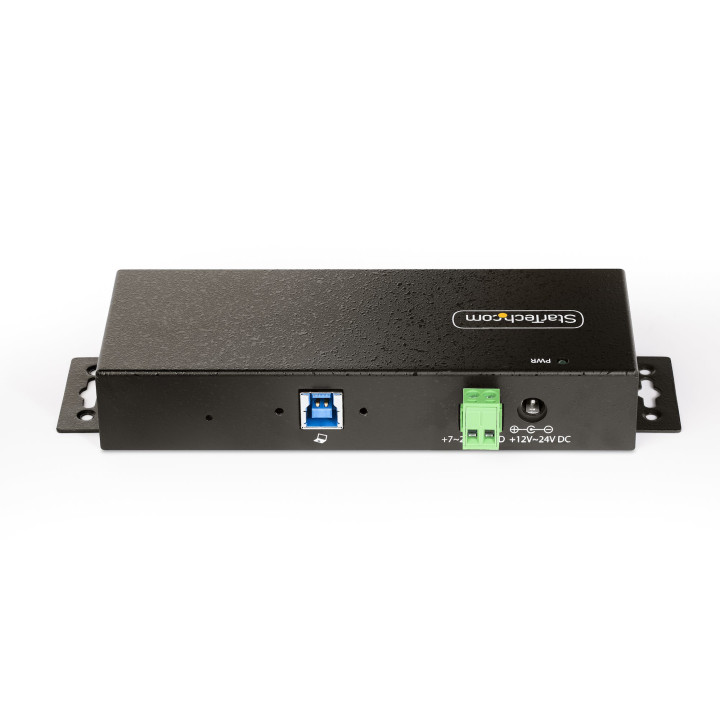 StarTech.com Hub USB 3.0 7 Ports avec 7x USB-A, Boîtier Industriel en Métal, Hub USB 7 ports avec Protection ESD, Montage Mur