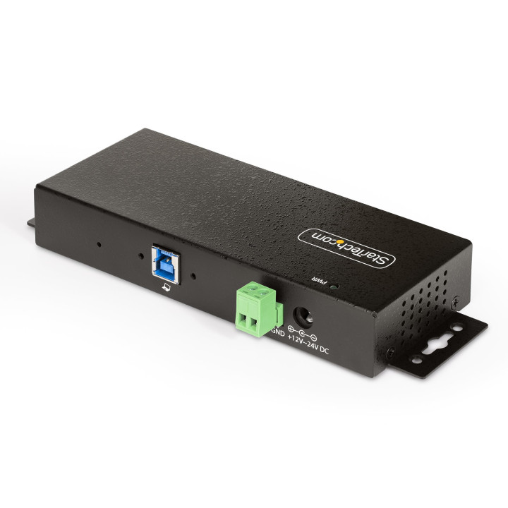 StarTech.com Hub USB 3.0 7 Ports avec 7x USB-A, Boîtier Industriel en Métal, Hub USB 7 ports avec Protection ESD, Montage Mur
