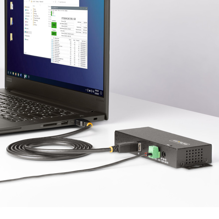 StarTech.com Hub USB 3.0 7 Ports avec 7x USB-A, Boîtier Industriel en Métal, Hub USB 7 ports avec Protection ESD, Montage Mur