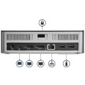 StarTech.com Station d'accueil USB-C double affichage DisplayPort - Baie de lecteur de disque dur/SSD SATA de 2,5 pouces - MST 