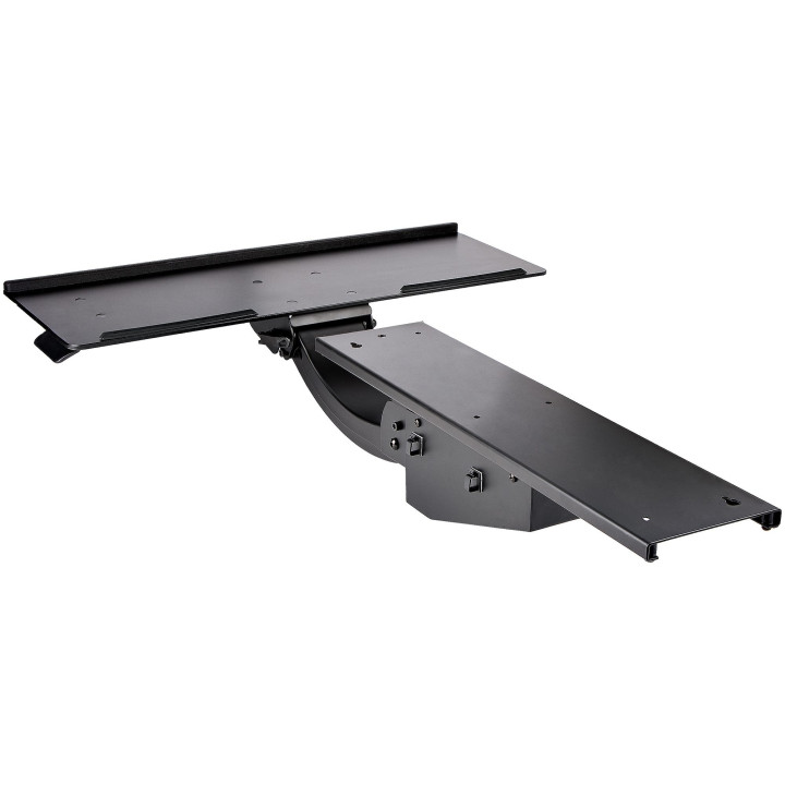 StarTech.com Support Clavier Coulissant sous Bureau - Tablette Clavier et Souris Ajustable en Hauteur - Mouvement Complet - 25 