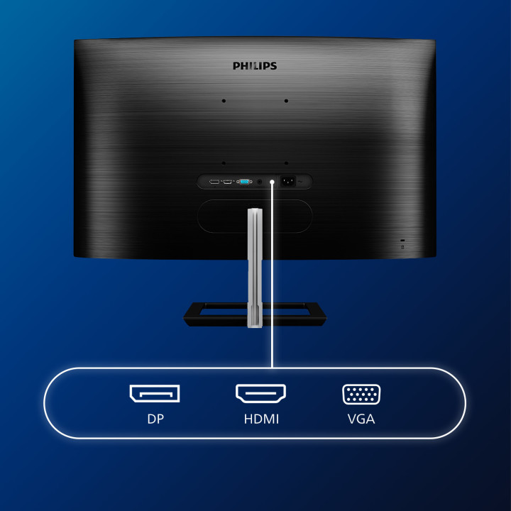 Philips E Line 322E1C/00 écran plat de PC 80 cm (31.5") 1920 x 1080 pixels Full HD LCD Noir