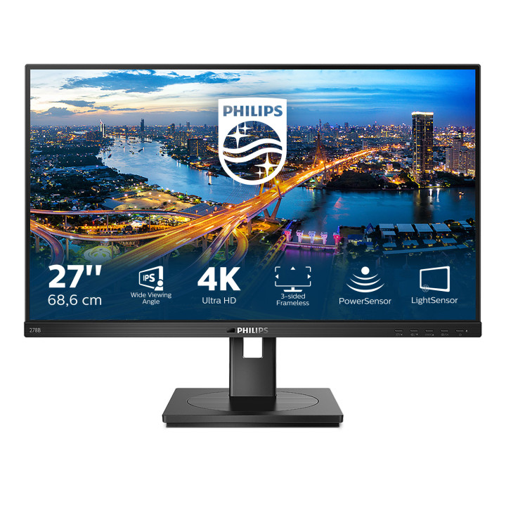 Philips B Line 278B1/00 écran plat de PC 68,6 cm (27") 3840 x 2160 pixels 4K Ultra HD LED Noir
