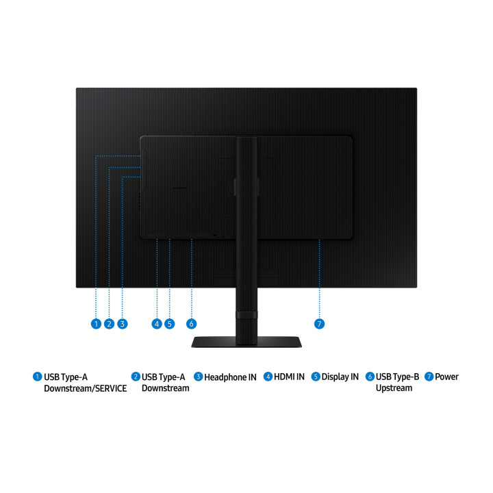 Samsung S60D écran plat de PC 81,3 cm (32") 2560 x 1440 pixels Quad HD LCD Noir