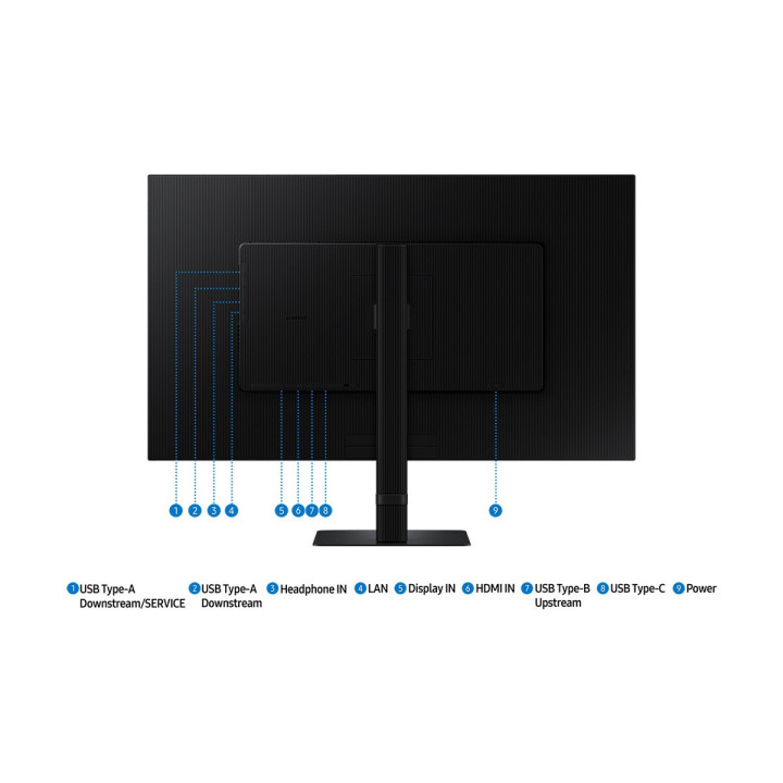 Samsung S80UD écran plat de PC 81,3 cm (32") 3840 x 2160 pixels 4K Ultra HD LCD Noir