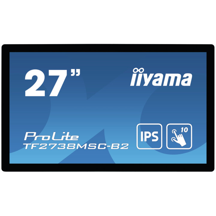 iiyama ProLite TF2738MSC-B2 écran plat de PC 68,6 cm (27") 1920 x 1080 pixels Full HD LED Écran tactile Multi-utilisateur Noi
