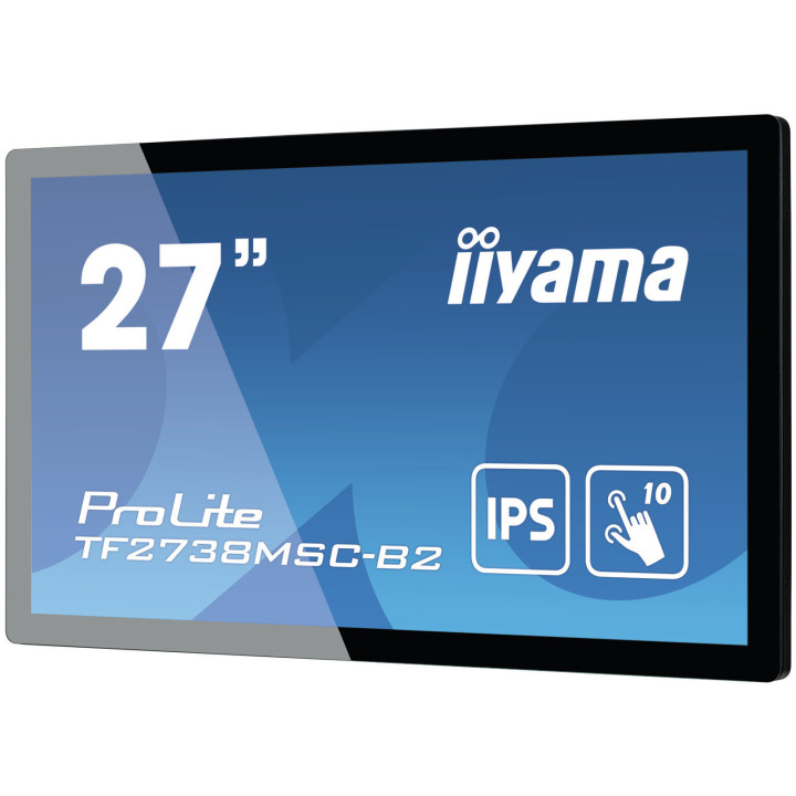 iiyama ProLite TF2738MSC-B2 écran plat de PC 68,6 cm (27") 1920 x 1080 pixels Full HD LED Écran tactile Multi-utilisateur Noi