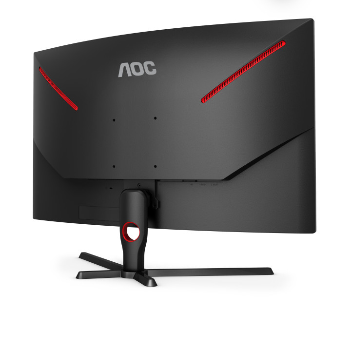 AOC C32G3AE/BK écran plat de PC 80 cm (31.5") 1920 x 1080 pixels Full HD LED Noir, Rouge