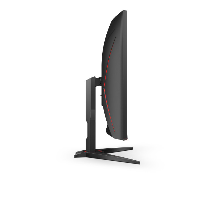 AOC G2 C32G2ZE/BK écran plat de PC 80 cm (31.5") 1920 x 1080 pixels Full HD LED Noir, Rouge
