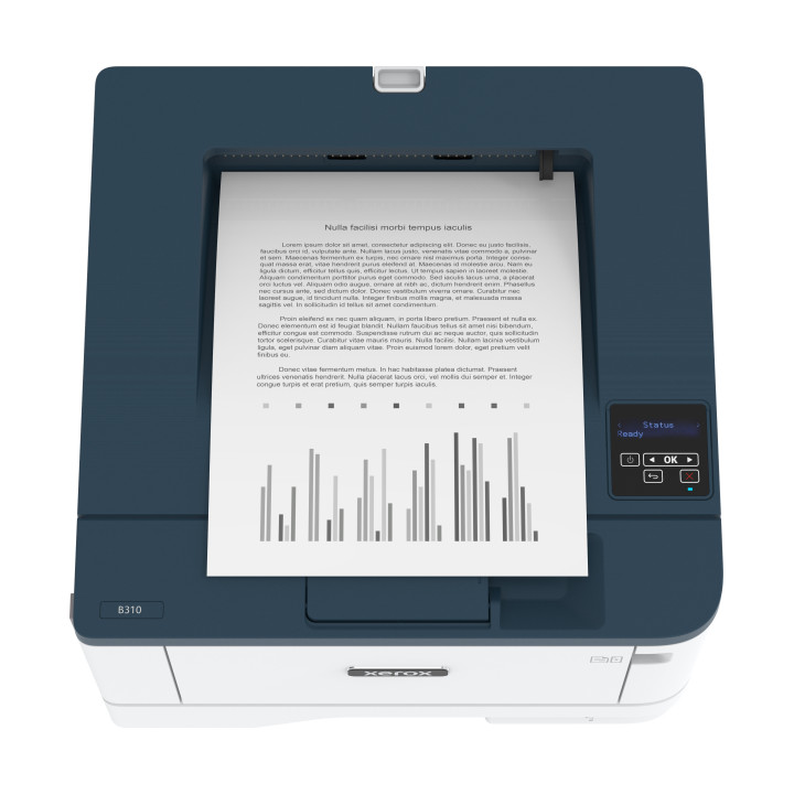 Xerox B310 Imprimante recto verso sans fil A4 40 ppm, PS3 PCL5e/6, 2 magasins Total 350 feuilles
