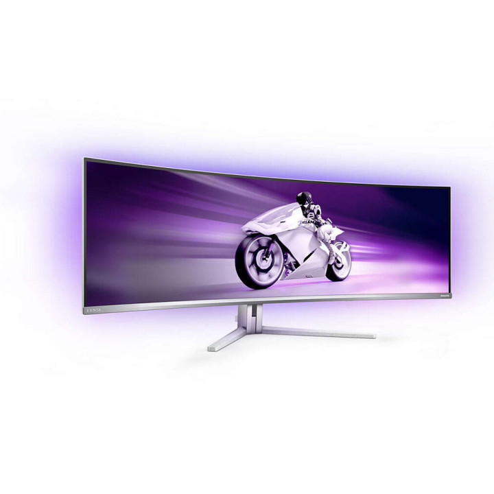 Philips Evnia 8000 49M2C8900L/00 écran plat de PC 124,2 cm (48.9") 5120 x 1440 pixels Dual QHD QD-OLED Blanc